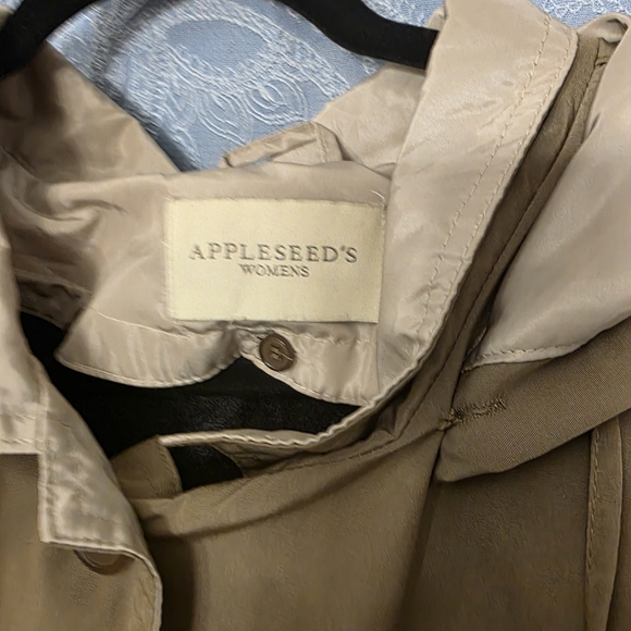Appleseed's Khaki Hooded Trench Coat - Picture 2 of 15